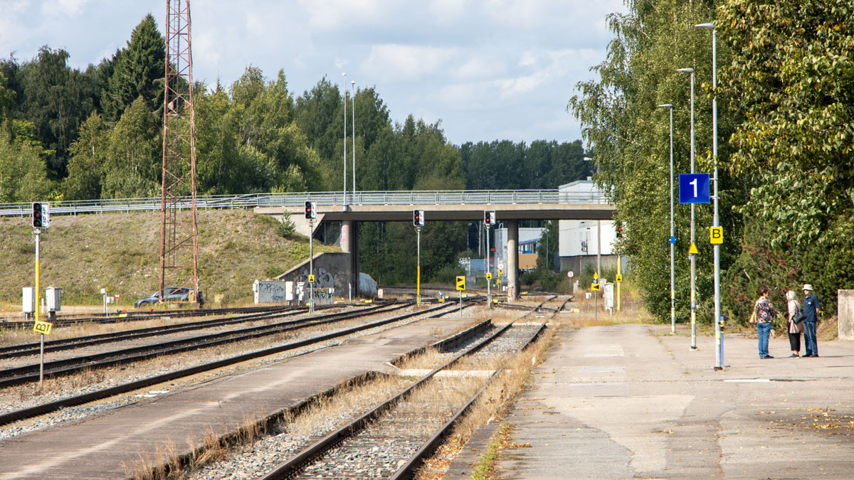 Kuva otettu junaradasta Varkauden Wanhan Aseman ulkoa